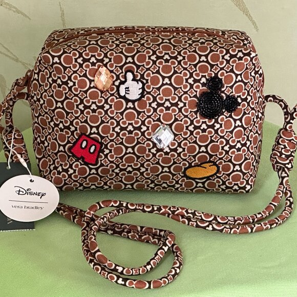 VERA BRADLEY DISNEY BLAKE CROSSBODY BAG:NWT MICKEY MOUSE ICONS - Picture 2 of 14